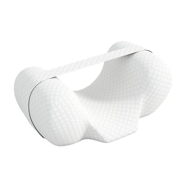 Almohada ergonómica para dormir en posición vertical, fabricada en espuma viscoelástica, Blanco