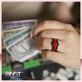 thumbnail image 3 of Rinfit Silicone Rings for Women & Men - Couple Sets Rubber Wedding Bands - Black & Red, 3 of 7