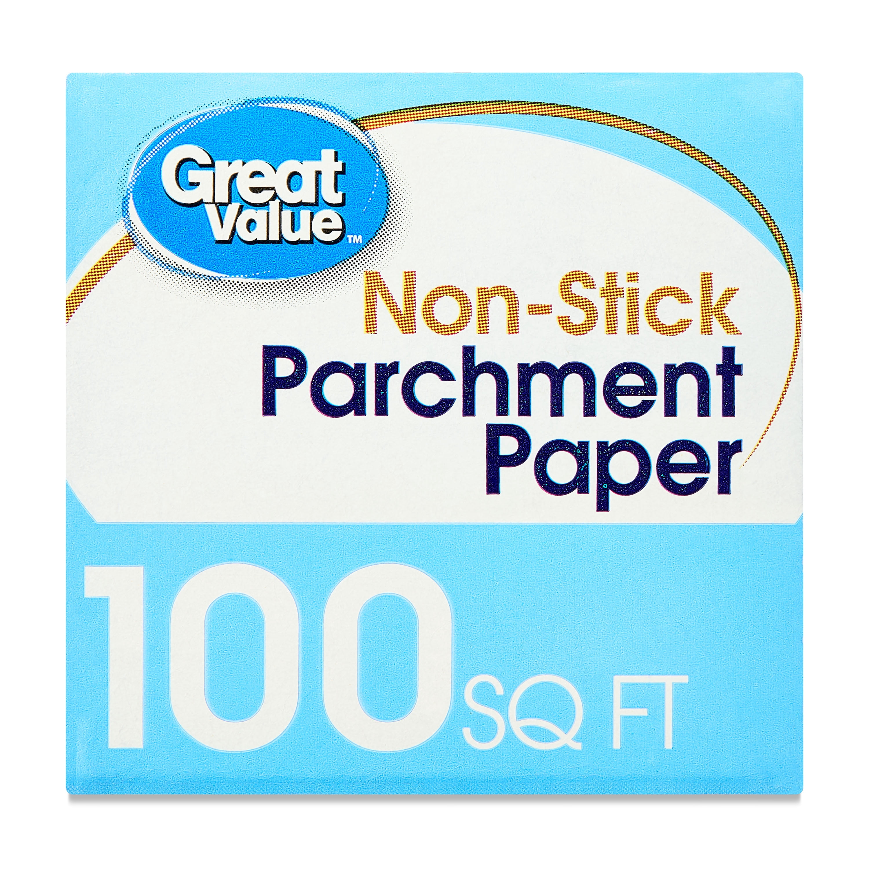 (12 pack) Great Value Non-Stick Parchment Paper Roll, 100 sq ft