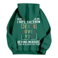 thumbnail image 4 of Women's Hoodies Sweatshirts Jesus Loves You Print Hooded Sweatshirts Letter Print Hoodies Oversized Pullover Hoodies Fall Outfit Women Fashion, 4 of 5