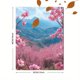 thumbnail image 3 of Qisvanset Framed Canvas Wall Art 12x16 Inch Pastel Cherry Blossom Mountain Spring Art, 3 of 5