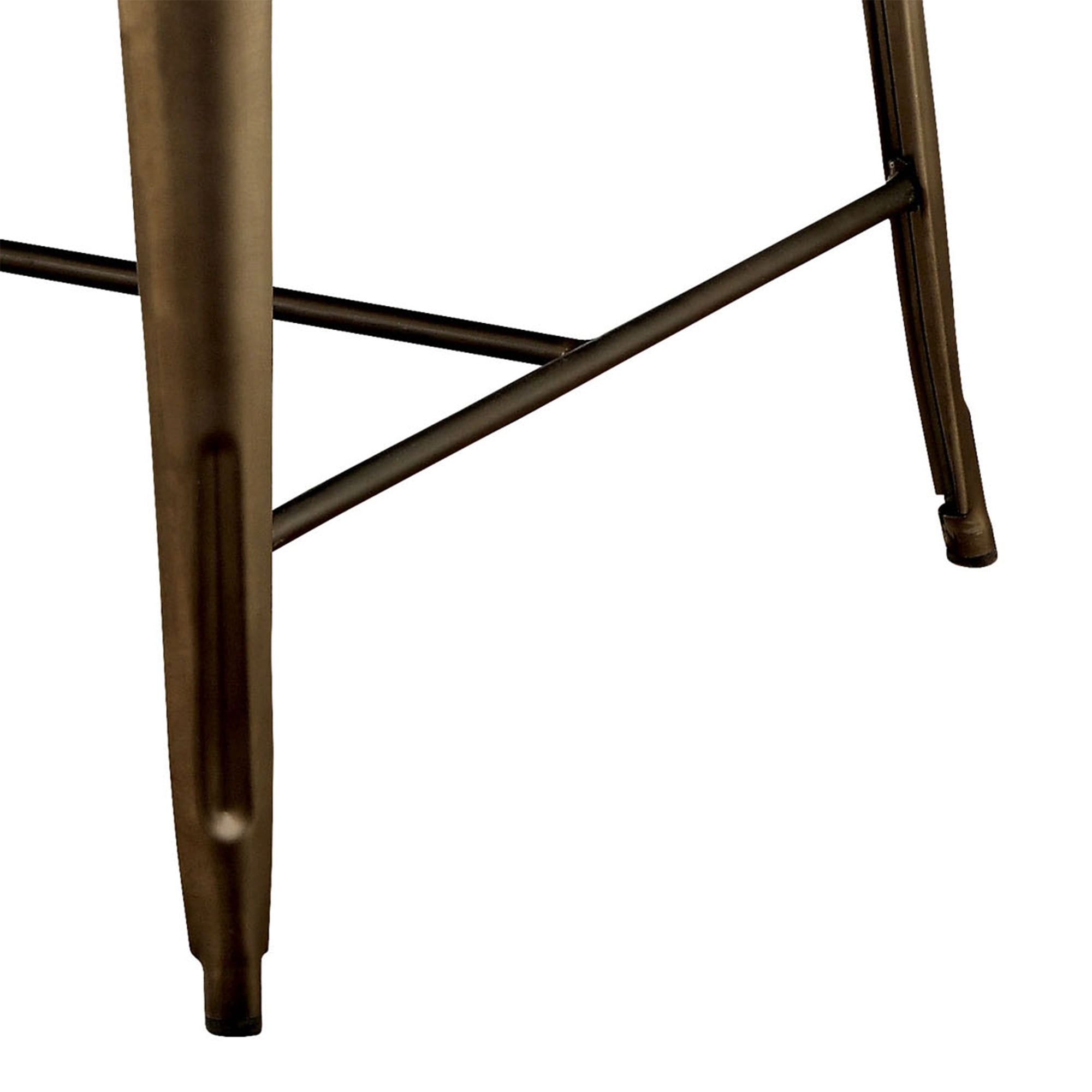 Furniture of America Frederick Industrial Counter Dining Table, Dark Bronze
