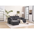 thumbnail image 4 of Dark Gray Fabric Sofa - Deeper Seat Depth - Home Entertainment - Relaxing with Guests, 4 of 5