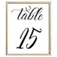 thumbnail image 3 of Darling Souvenir Calligraphie 1-50 Numéros de Table Décoration de Réception de Mariage Cartes de Table (4x6 Pouces), 3 of 4