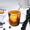 thumbnail image 5 of Yiaed Sunset Meditating Dog Print Ceramics Coffee,Large Handle Design,Extra Large Tea and Coffee Cup for Office and Home Mugs, 5 of 6