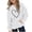 White, variant on Ohufall 4-14T Oversized Fleece Sweatshirt for Kids Boys Girls Hooded Heart Print Top Kangaroo Pocket Loose Fashion Casual Sweatshirts
