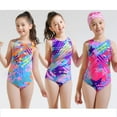 thumbnail image 5 of Gyratedream Girls One Piece Swimsuit Beach Bathing Suit Swimwear for Kids Children Swimming Suit 2-14 Years, 5 of 5