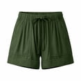 thumbnail image 4 of CPNG Kids Girls Boys Cotton Shorts Comfort Soft Sport Jogger Shorts Casual Elastic High Waist Drawstring Shorts(Blackish Green,12-13 Years), 4 of 4