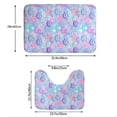thumbnail image 3 of Yiaed Watercolor Sea Shells 1 Print Bathroom Mat Set 2 Pieces Mat Anti-Skid Pad Ultra Soft and Absorbent Bathroom Bath Mat Contour Bath Rugs for Toilet Base, 3 of 6