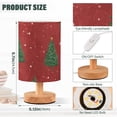 thumbnail image 3 of Christmas Trees Red Background Table Lamp with USB Port LED Warm Light Lamp Night Light Home Decor, 3 of 7