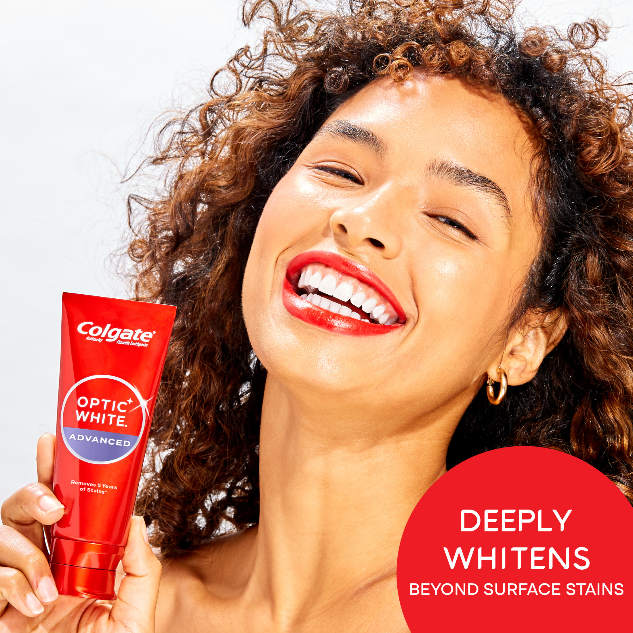 Colgate Travel Size Optic White Advanced Hydrogen Peroxide Toothpaste, Sparkling White, 1.45 oz - image 5 of 13