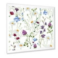 thumbnail image 2 of Designart 'Wildflowers Clover Bell and Chamomile I' Traditional Framed Art Print, 2 of 4