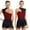 A Burgundy, variant on YIZYIF Womens Jazz Latin Dance Performance Leotard Sequins Tassels Hem Dance Dress Modern Rhythm Dancewear Black XXL