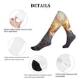 thumbnail image 5 of Lsque Rainbow Cloud White Horse Pattern Sport Compression Socks for Men & Women 15-20 mmHg Knee High Nurse Pregnant Running Medical and Travel Athletic, 5 of 6