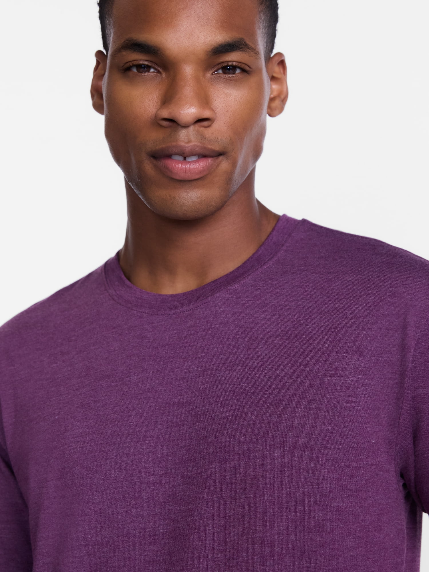 Athletic Works' Men's and Big Men's Tri Blend Tee with Short Sleeves, Sizes S-4XLT