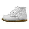 thumbnail image 4 of Josmo Logan Woven Baby Walking Shoes Medium Width Unisex Walking Shoes, Leather Non, Slip High Top, White, 7.5, 4 of 9