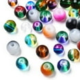 thumbnail image 2 of 500pcs Mixed Style & Mixed Color Round Spray Painted Glass Beads 4mm Hole:1mm, 2 of 4