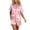 Pink, variant on Hrsba Short Pj Sets for Women,Solid Color Short Sleeve Top and Shorts Pajama Sets for Women Soft