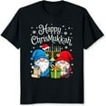 thumbnail image 2 of 100% Cotton Happy ChrisMukkah Christmas Hanukkah Gnomes Holiday Funny T-Shirt For Men Women Unisex Christmas Gift Shirt, 2 of 5