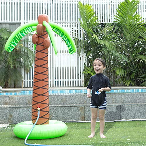 inflatable palm tree sprinkler