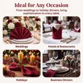 thumbnail image 4 of REGALWOVEN Polyester Napkins 6 Pack Cloth Napkins for Wedding Party Restaurant Dinner Parties Red 18*18 in, 4 of 5