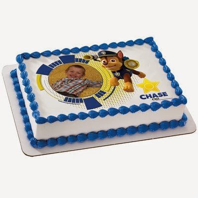1/4 Sheet Cake - Patrol Chase - Edible Photo Frame Cake Topper - D18730 By Deco - Walmart.com