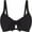 Black, variant on Tawop Womens Swimsuits Tummy Control Comfortable Swimwear Bikini Tops Solid Color Black L