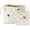KJM-Quilted Cotton Pouch with Compartment Set of 2- Embroidery Bow, variant on PETGLE Makeup Bag Set 3 Cosmetic Toiletry Organizer Zipper Pouch for Purse Tote, Women Girls Gift, Large Medium Small, Beige Orange Floral Corduroy