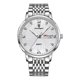 thumbnail image 1 of Reloj luminoso impermeable para hombre blanco, 1 of 9