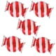 thumbnail image 1 of 5 globos de aluminio con diseño de rayas grandes y puntos de caramelo para decoración de fiestas, 50 x 38, 48 rojo, 1 of 9