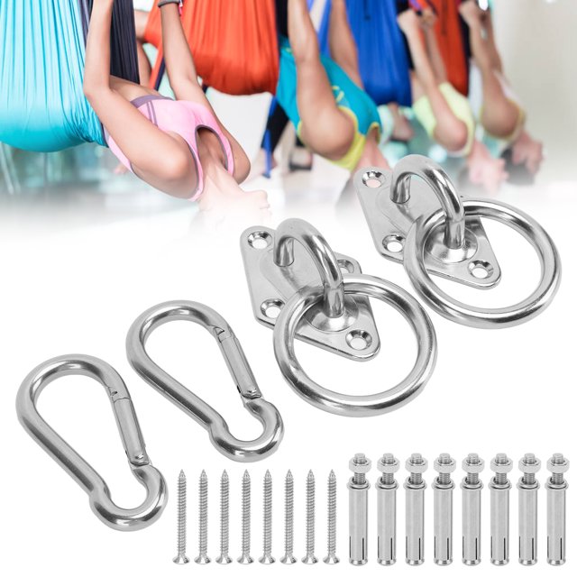 Kit De Colgante De Techo De Acero Inoxidable Para Hamaca, Soporte De Suspensión De Alta Dureza, Gancho Para Columpios De Hamaca De Yoga