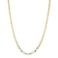 thumbnail image 3 of 10K Yellow Gold Solid Flat Mariner Chain 5.5mm Wide Necklace with Lobster Claw Clasp 24 inches long, 3 of 3