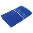 thumbnail image 1 of Serviette de plage en coton et polyester Rayures cobalt Mainstays, 1 of 7