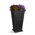 thumbnail image 3 of Mayne Fairfield 19" x 19" x 34" Square Tall Black Self Watering Plastic Planter, 3 of 12