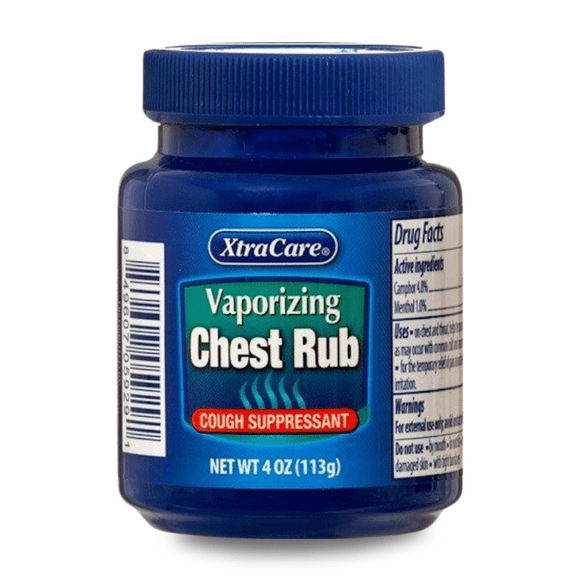 XtraCare Vaporizing Chest Rub, 4 fl oz – Menthol & Camphor Formula