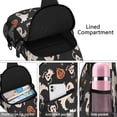 thumbnail image 4 of Sling Backpack,Retro Halloween Ghost Pattern Sling Bag with Water Bottle Holder,Waterproof Sling Bag for Men/Women with Headphone Jack for Hiking,Travel, 4 of 6