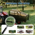 thumbnail image 3 of Acekid Black Trailer Tow Behind Dump Cart, 750Lbs 17 Cubic Feet Heavy Duty Yard Garden Pull Behind Dump Trailer, 3 of 8