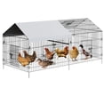 thumbnail image 1 of Bingirl 86×40×40 Inch Large Walk-in Metal Chicken Coop, 1 of 8