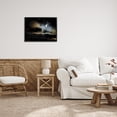 thumbnail image 2 of Stupell Industries Witch Flying By Moon Holiday Painting Black Framed Art Print Wall Art, 30 x 24, 2 of 8