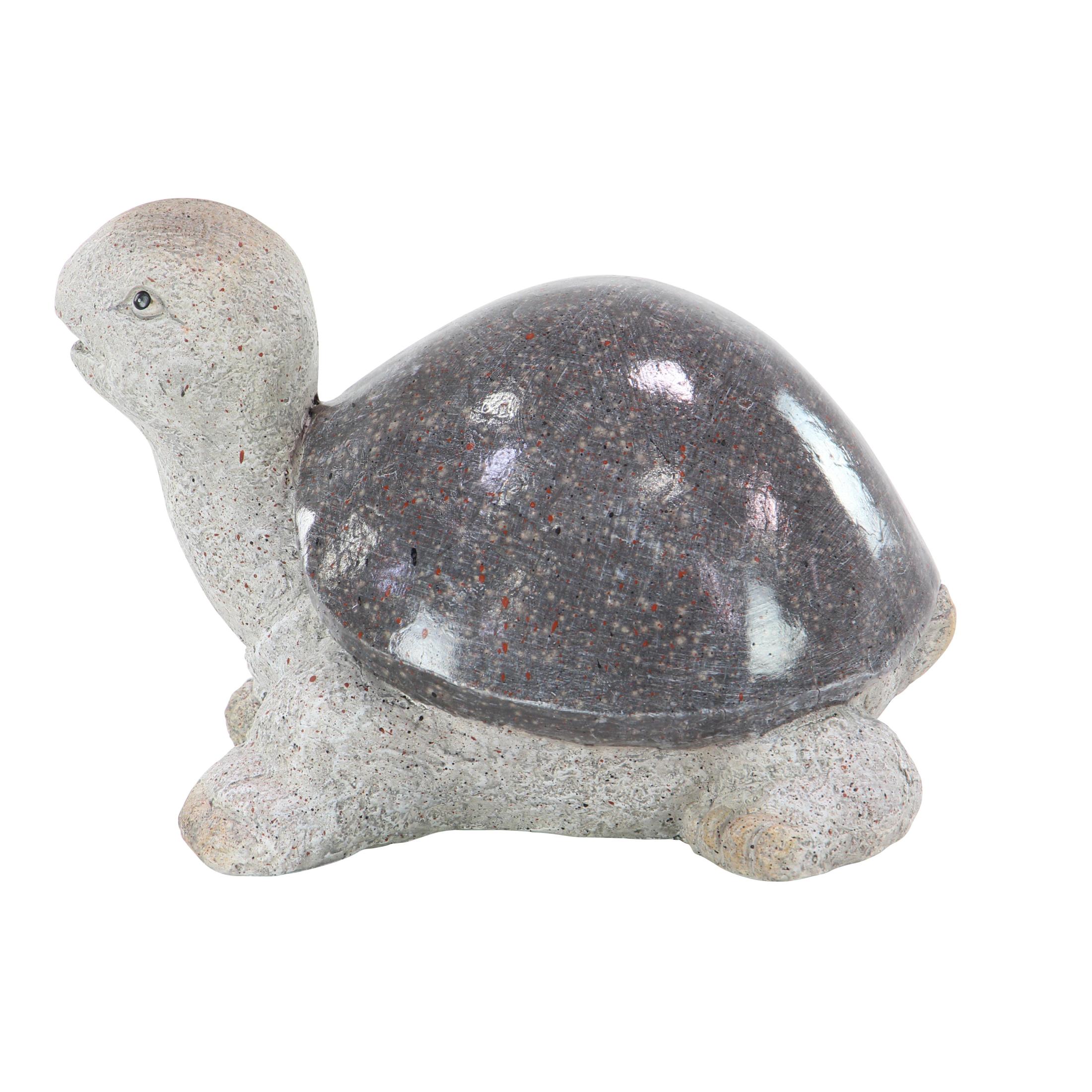 DecMode 10" Indoor Outdoor Turtle Garden Sculpture