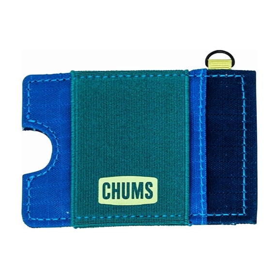 Chums Bandit Lo-Pro Wallet (Teal) - Slim RFID Front Pocket Card Holder for Men and Women