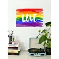 thumbnail image 2 of Awkward Styles Love Digital Canvas Print Love Quotes LGBTQ Pride Flag Decor Gay Love Quotes LGBTQ Flag Canvas Decor Rainbow Flag Canvas Gay Room Decor Love is Love Fine Art Prints Ready to Hang, 2 of 4