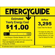 Design House Treviento LED Reverse Airflow Ceiling Fan in White, 52-Inch