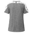 thumbnail image 4 of Fiudx Liquidación de Ahorros de Verano Blusa de Manga Corta con Cuello Redondo y Estampado para Mujer, 4 of 5
