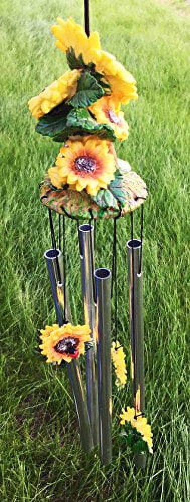 Beautiful Spring Sunflowers Bloom Resonant Relaxing Wind Chime Patio Garden
