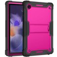 thumbnail image 1 of Samsung Galaxy Tab A8 2022 Tablet Case, 10.5 inch SM-X200, Kickstand, Solid Impact Protective Multiple Layers New (DFA) for Samsung Galaxy Tab A8 2022 Tablet Case Black/Pink, 1 of 7