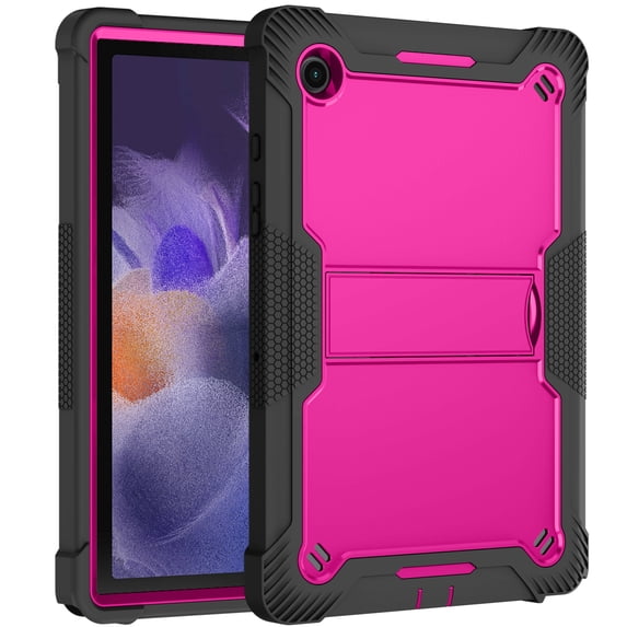 Samsung Galaxy Tab A8 2022 Tablet Case, 10.5 inch SM-X200, Kickstand, Solid Impact Protective Multiple Layers New (DFA) for Samsung Galaxy Tab A8 2022 Tablet Case Black/Pink