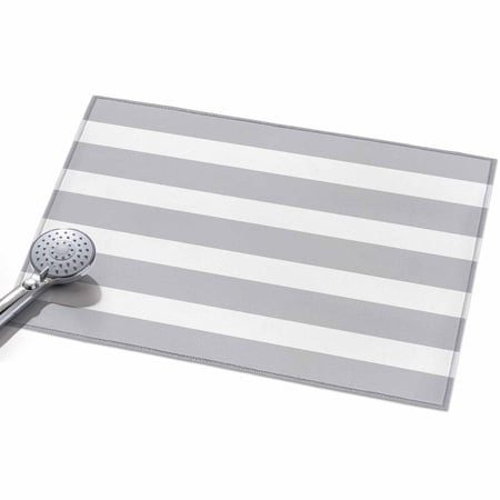 2x3ft Area Rug,Classic Light Grey and White Stripes Washable Large Rugs Soft Non-Slip Floor Rug Modern Lines Non-Shedding Indoor Carpets for Living Room Bedroom Home Office Nursery