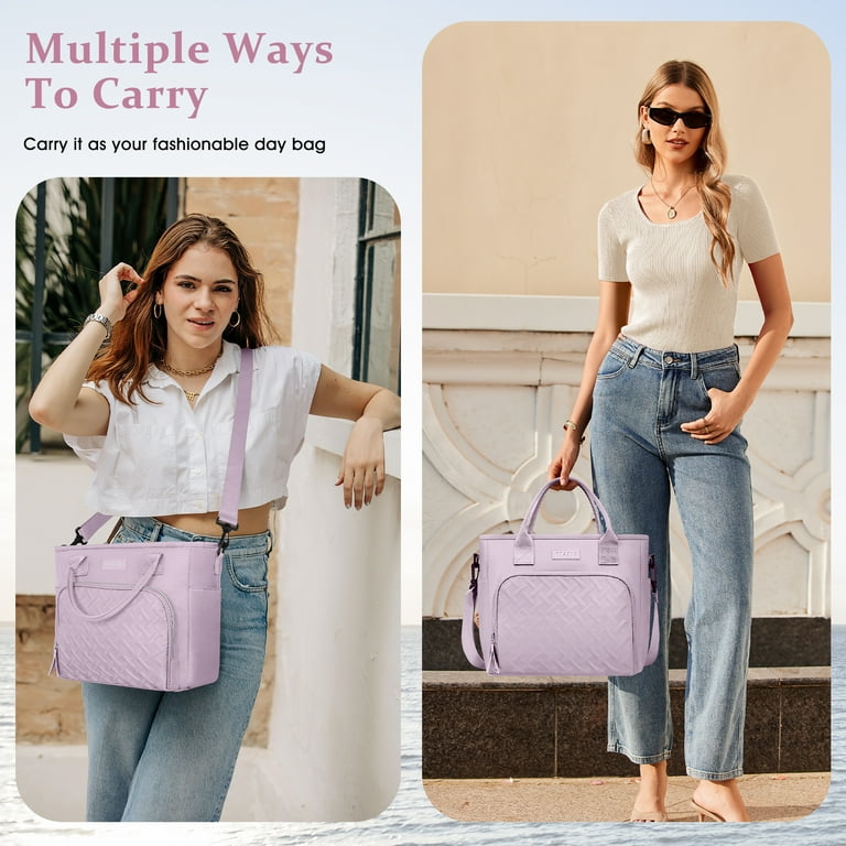 Cshidworld Insulated Lunch Bag, Leakproof Purple photo 5