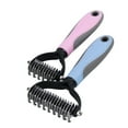 thumbnail image 6 of Happy Date Deshedding Brush - Double-Sided Undercoat Rake for Dogs and Cats - Shedding Comb and Dematting Tool for Grooming, 6 of 7